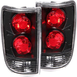 ANZO 1995-2005 Chevrolet Blazer Taillights Dark Smoke ANZO Tail Lights  AXOPROS