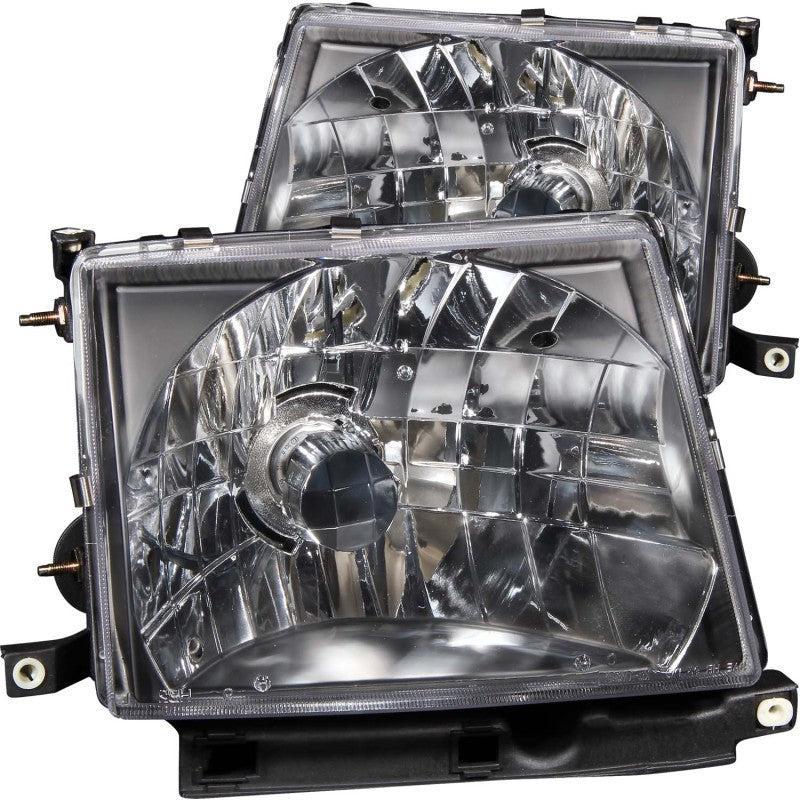 ANZO 1997-2000 Toyota Tacoma Crystal Headlights Black ANZO Headlights  AXOPROS