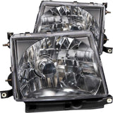 ANZO 1997-2000 Toyota Tacoma Crystal Headlights Black ANZO Headlights  AXOPROS