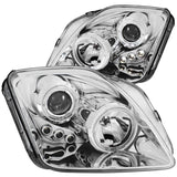 ANZO 1997-2001 Honda Prelude Projector Headlights w/ Halo Chrome w/ LED ANZO Headlights  AXOPROS