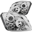 ANZO 1997-2001 Honda Prelude Projector Headlights w/ Halo Chrome w/ LED ANZO Headlights  AXOPROS