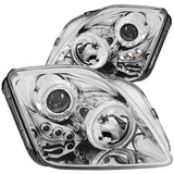 ANZO 1997-2001 Honda Prelude Projector Headlights w/ Halo Chrome w/ LED ANZO Headlights  AXOPROS