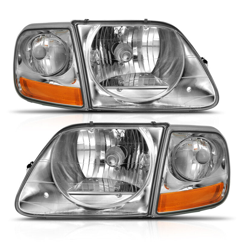 ANZO 1997-2003 Ford F-150 Crystal Headlight G2 Clear With Parking Light ANZO Headlights  AXOPROS