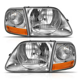 ANZO 1997-2003 Ford F-150 Crystal Headlight G2 Clear With Parking Light ANZO Headlights  AXOPROS