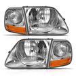 ANZO 1997-2003 Ford F-150 Crystal Headlight G2 Clear With Parking Light ANZO Headlights  AXOPROS