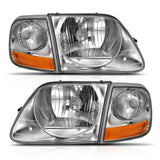 ANZO 1997-2003 Ford F-150 Crystal Headlight G2 Clear With Parking Light ANZO Headlights  AXOPROS