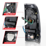 ANZO 1997-2003 Ford F-150 LED Tail Lights w/ Light Bar Black Housing Smoke Lens ANZO Tail Lights  AXOPROS