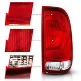 ANZO 1997-2003 Ford F-150 Taillight Red/Clear Lens (OE Replacement) ANZO Tail Lights  AXOPROS