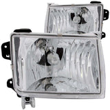 ANZO 1998-2000 Nissan Frontier Crystal Headlights Chrome ANZO Headlights  AXOPROS