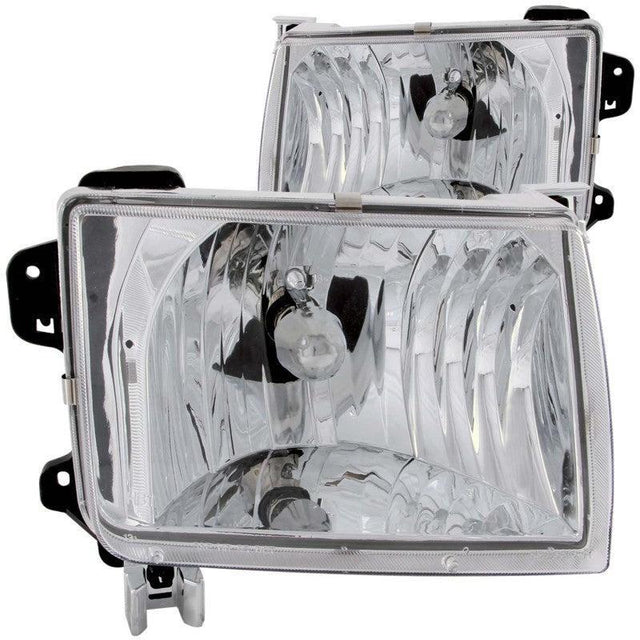 ANZO 1998-2000 Nissan Frontier Crystal Headlights Chrome ANZO Headlights  AXOPROS