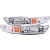 ANZO 1998-2001 Acura Integra Euro Parking Lights Chrome w/ Amber Reflector ANZO Lights Corner  AXOPROS