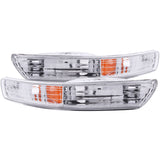 ANZO 1998-2001 Acura Integra Euro Parking Lights Chrome w/ Amber Reflector ANZO Lights Corner  AXOPROS