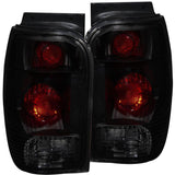 ANZO 1998-2001 Ford Explorer Taillights Dark Smoke ANZO Tail Lights  AXOPROS