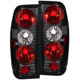 ANZO 1998-2004 Nissan Frontier Taillights Black ANZO Tail Lights  AXOPROS