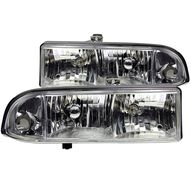 ANZO 1998-2005 Chevrolet S-10 Crystal Headlights Chrome ANZO Headlights  AXOPROS