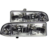 ANZO 1998-2005 Chevrolet S-10 Crystal Headlights Chrome ANZO Headlights  AXOPROS