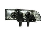 ANZO 1998-2005 Chevrolet S-10 Crystal Headlights Chrome ANZO Headlights  AXOPROS