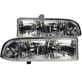 ANZO 1998-2005 Chevrolet S-10 Crystal Headlights Chrome ANZO Headlights  AXOPROS