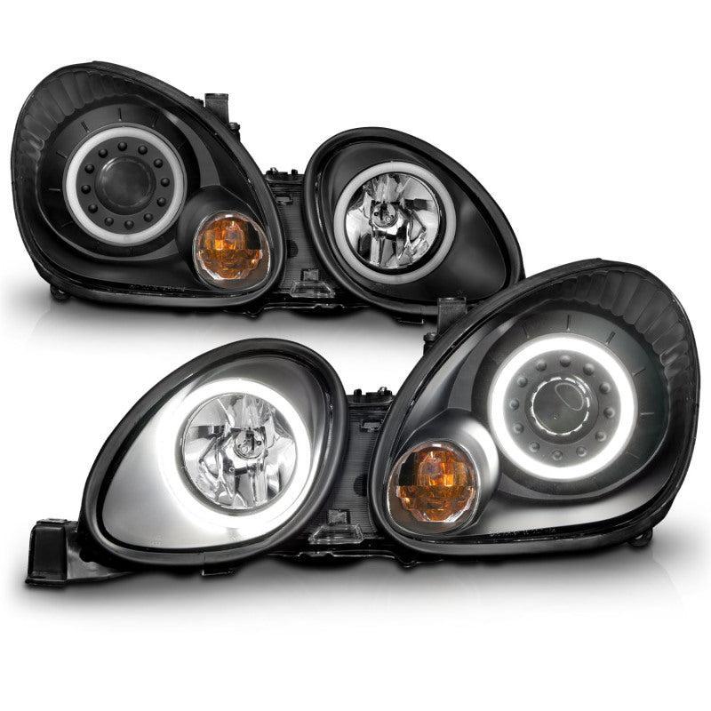 ANZO 1998-2005 Lexus Gs300 Projector Headlights w/ Halo Black ANZO Headlights  AXOPROS