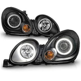ANZO 1998-2005 Lexus Gs300 Projector Headlights w/ Halo Black ANZO Headlights  AXOPROS