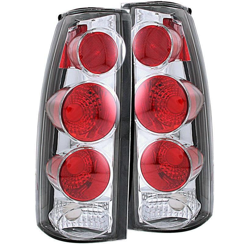 ANZO 1999-2000 Cadillac Escalade Taillights Chrome 3D Style ANZO Tail Lights  AXOPROS