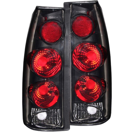 ANZO 1999-2000 Cadillac Escalade Taillights Dark Smoke 3D Style ANZO Tail Lights  AXOPROS