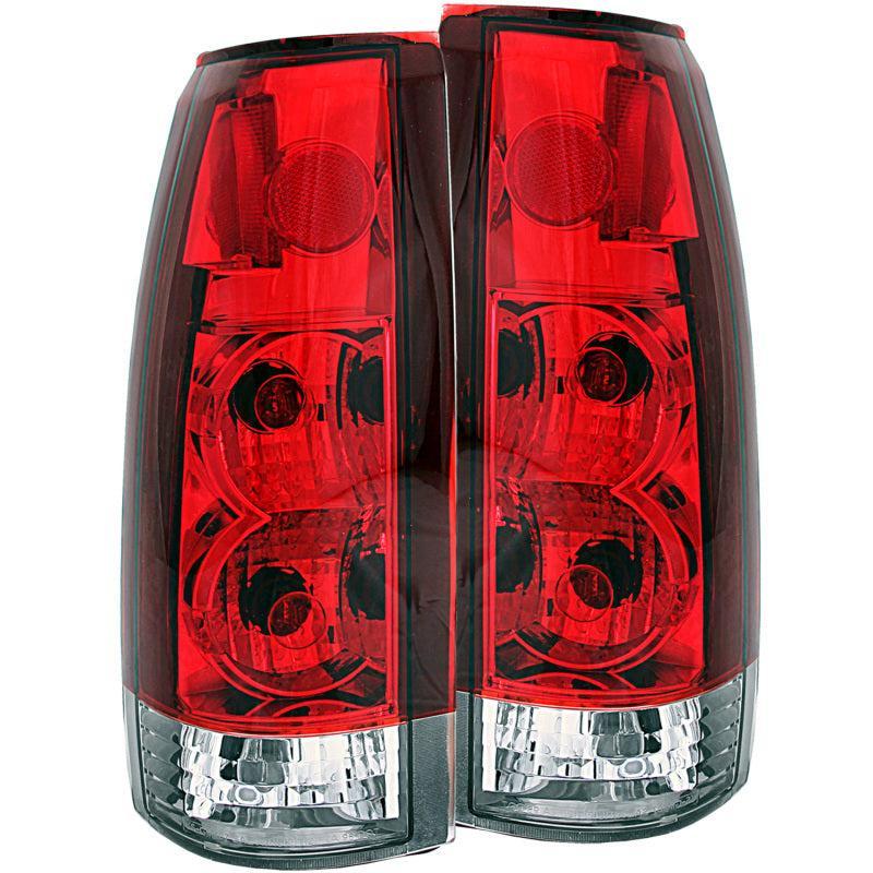 ANZO 1999-2000 Cadillac Escalade Taillights Red/Clear - New Gen ANZO Tail Lights  AXOPROS