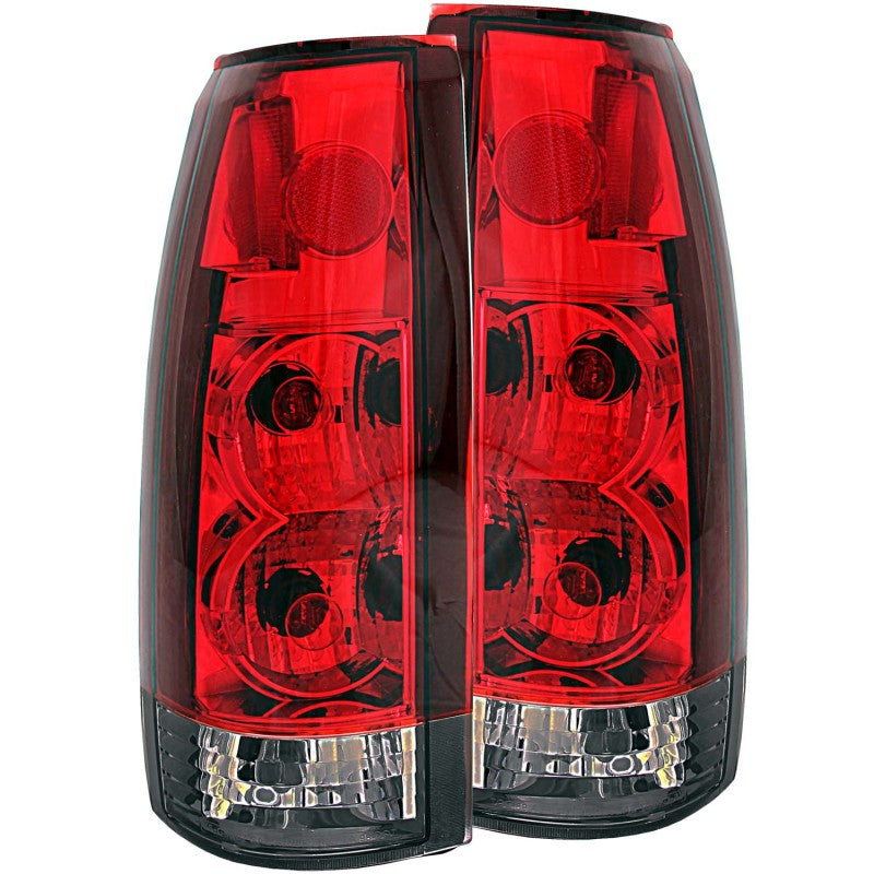 ANZO 1999-2000 Cadillac Escalade Taillights Red/Smoke G2 ANZO Tail Lights  AXOPROS