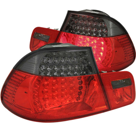 ANZO 1999-2001 BMW 3 Series E46 LED Taillights Red/Smoke 2pc ANZO Tail Lights  AXOPROS