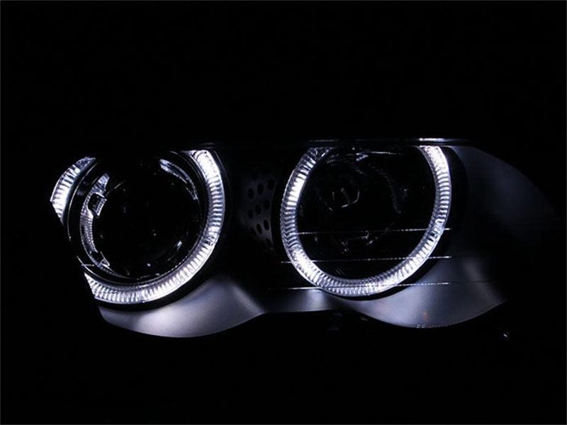 ANZO 1999-2001 BMW 3 Series E46 Projector Headlights w/ Halo Black (CCFL) ANZO Headlights  AXOPROS