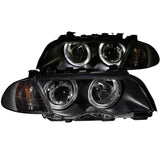 ANZO 1999-2001 BMW 3 Series E46 Projector Headlights w/ Halo Black (CCFL) ANZO Headlights  AXOPROS