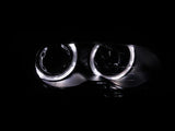 ANZO 1999-2001 BMW 3 Series E46 Projector Headlights w/ Halo Black ANZO Headlights  AXOPROS
