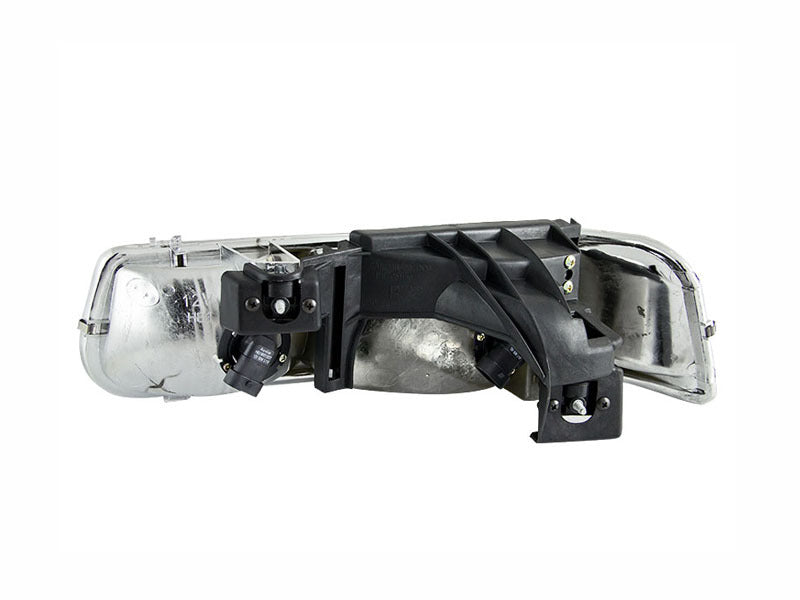 ANZO 1999-2002 Chevrolet Silverado 1500 Crystal Headlights Chrome ANZO Headlights  AXOPROS