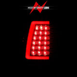 ANZO 1999-2002 Chevy Silverado 1500 LED Taillights Plank Style Black w/Clear Lens ANZO Tail Lights  AXOPROS