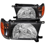 ANZO 1999-2002 Toyota 4Runner Crystal Headlights Black ANZO Headlights  AXOPROS