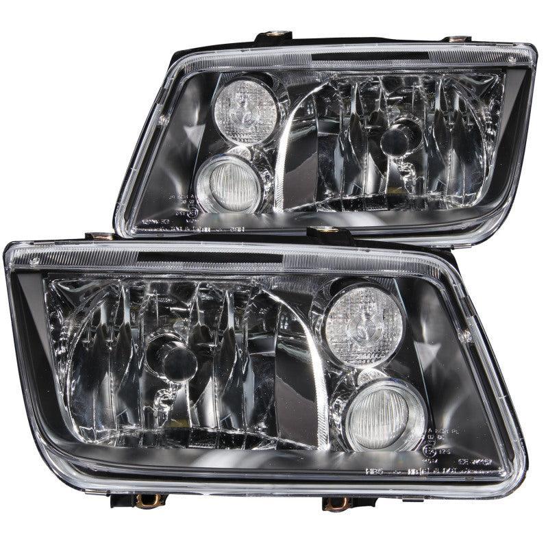 ANZO 1999-2005 Volkswagen Jetta Crystal Headlights Black w/o Bulbs ANZO Headlights  AXOPROS