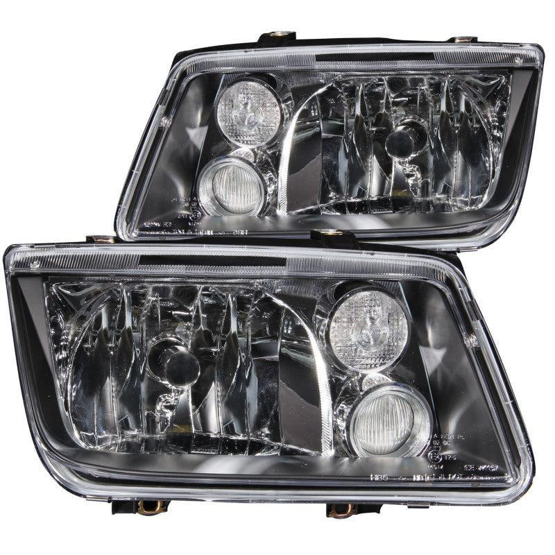 ANZO 1999-2005 Volkswagen Jetta Crystal Headlights Black w/o Bulbs ANZO Headlights  AXOPROS