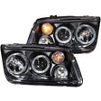 ANZO 1999-2005 Volkswagen Jetta Projector Headlights w/ Halo Black (CCFL) ANZO Headlights  AXOPROS