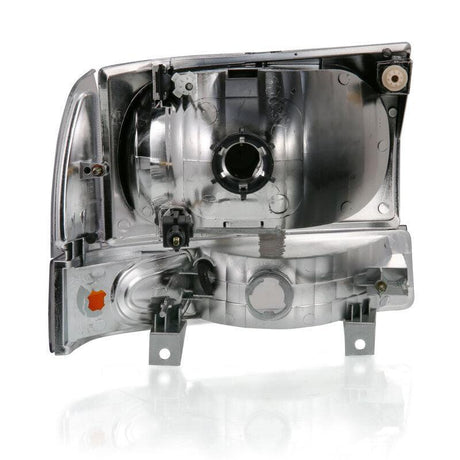 ANZO 2000-2004 Ford Excursion Crystal Headlight w/ Corner Light Black Amber (w/o Bulb) ANZO Headlights  AXOPROS