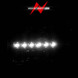 ANZO 2000-2004 Ford Excursion Crystal Headlights Chrome w/ LED 1pc ANZO Headlights  AXOPROS