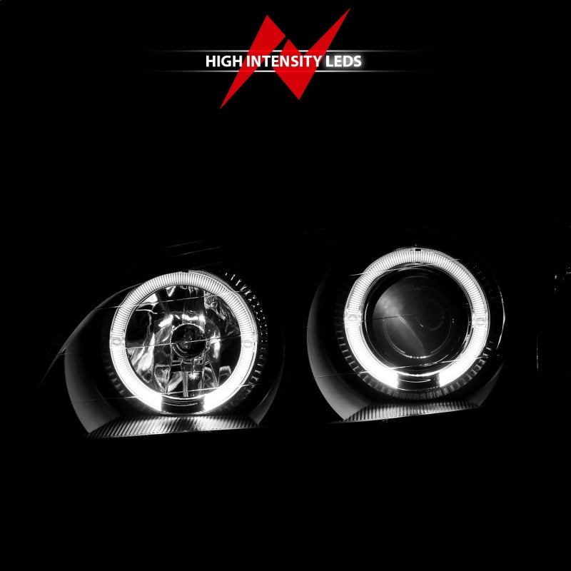 ANZO 2000-2004 Infiniti I30 Projector Headlights w/ Halo Black ANZO Headlights  AXOPROS