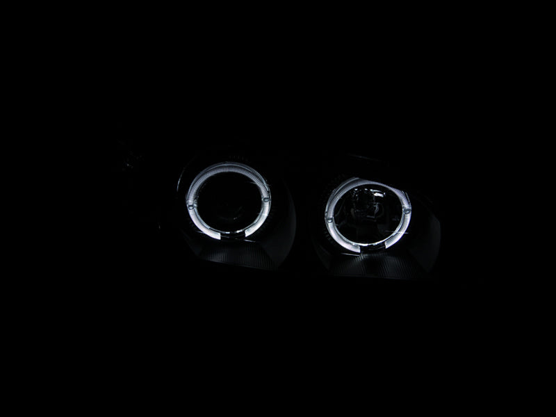 ANZO 2000-2004 Infiniti I30 Projector Headlights w/ Halo Black ANZO Headlights  AXOPROS