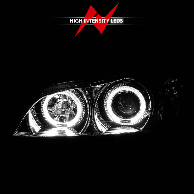 ANZO 2000-2004 Infiniti I30 Projector Headlights w/ Halo Chrome ANZO Headlights  AXOPROS
