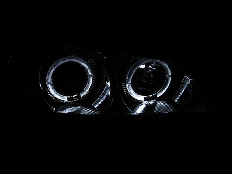 ANZO 2000-2004 Infiniti I30 Projector Headlights w/ Halo Chrome ANZO Headlights  AXOPROS