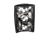 ANZO 2000-2005 Ford Excursion Taillights Black ANZO Tail Lights  AXOPROS