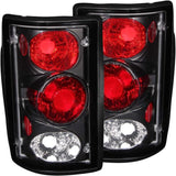ANZO 2000-2005 Ford Excursion Taillights Black ANZO Tail Lights  AXOPROS