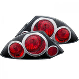 ANZO 2000-2005 Mitsubishi Eclipse Taillights Black ANZO Tail Lights  AXOPROS