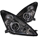 ANZO 2000-2005 Toyota Celica Projector Headlights w/ Halo Black ANZO Headlights  AXOPROS