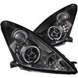 ANZO 2000-2005 Toyota Celica Projector Headlights w/ Halo Black ANZO Headlights  AXOPROS