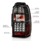 ANZO 2001-2002 Toyota 4 Runner LED Taillights Black ANZO Tail Lights  AXOPROS